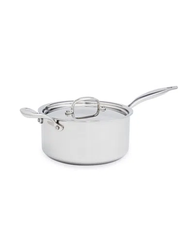 Heritage Steel Titanium Series Fully Cladded 4-quart Saucepan With Lid In Stainless Steel