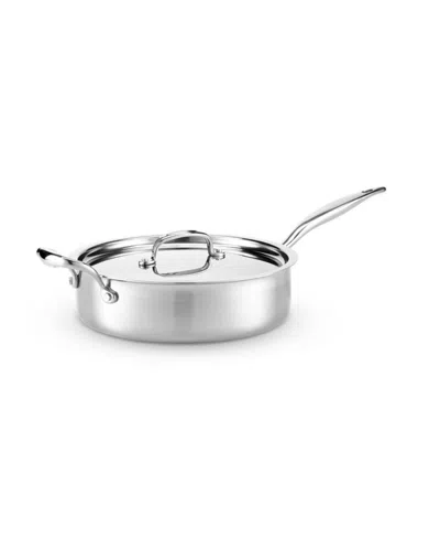 Heritage Steel Titanium Series Fully Cladded 4-quart Saute Pan With Lid In Stainless Steel