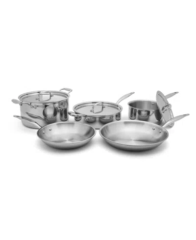 Heritage Steel Titanium Series Fully Cladded 8-piece Core Cookware Set In Stainless Steel