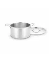 Heritage Steel Titanium Series Fully Cladded 8-quart Stock Pot With Lid In Stainless Steel