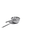 Heritage Steel X Eater 5-ply Stainless Steel 2-qt. Saucier With Lid In Silver