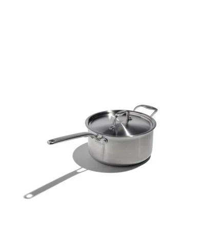 Heritage Steel X Eater 5-ply Stainless Steel 4-qt. Saucepan With Lid In Silver