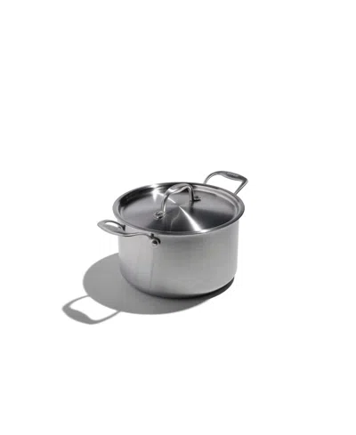 Heritage Steel X Eater 5-ply Stainless Steel 5-qt. Sauce Pot With Lid In Silver