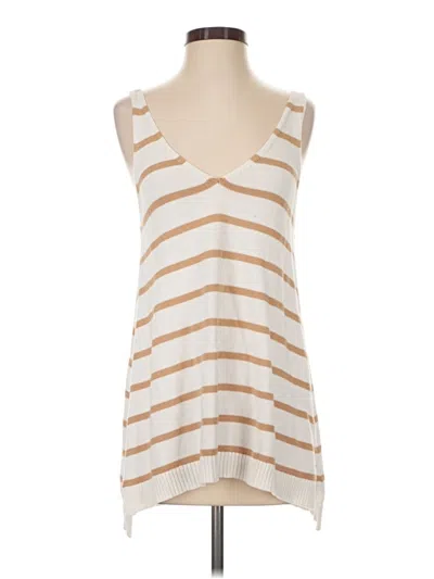 Pre-owned Heritage Tank Top Ivory Plunge Neckline Tops