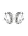 Heritage Versace Versace 18k Two-tone 0.35 Ct. Tw. Diamond Hoops (authentic )