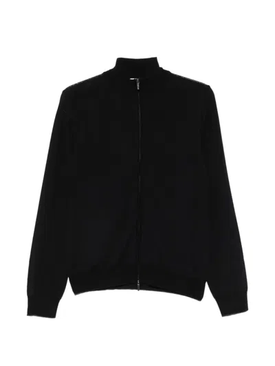 Heritage Zip-up High-neck Cardigan In Animal Print