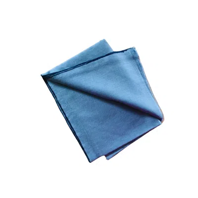 Heritagemoda Women's Blue / Neutrals Handwoven Light Blue Cashmere Scarf