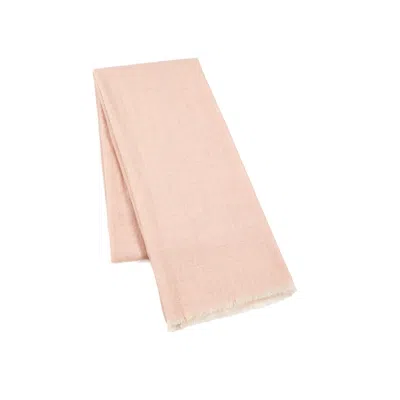 Heritagemoda Women's Neutrals / Pink Handmade Soft Nude Blush Pure Pashmina Cashmere Scarf From Kashmir