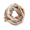 Heritagemoda Women's Neutrals / White / Brown Gi Mark Certified Undyed Ivory Beige Pashmina In White/brown