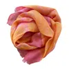 Heritagemoda Yellow / Orange / Pink Handmade Tie-dye Pink And Orange Linen Scarf