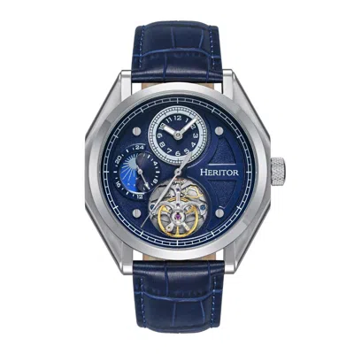 Heritor Automatic Antoni 24 Hour Mens Watch In Blue