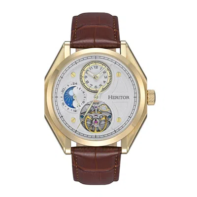 Heritor Automatic Antoni 24 Hour Mens Watch In Gold