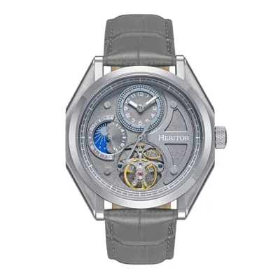 Heritor Automatic Antoni 24 Hour Mens Watch In Gray