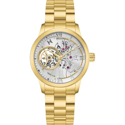 Heritor Automatic August Semi-skeleton Automatic Watch In Gold
