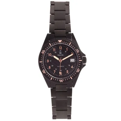 Heritor Automatic Calder Bracelet Watch W/date - Black