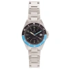 Heritor Automatic Men's Silver / Blue / Black Calder Bracelet Watch With Date - Black, Blue, Silver In Silver/black-blue