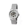 Heritor Automatic Carter Mens Skeleton Dial Bracelet Watch-silver Tone Watch In Silver