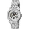 Heritor Automatic Conrad Skeleton Bracelet Watch In Silver