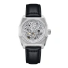Heritor Automatic Elliott Leather-band Watch In Black