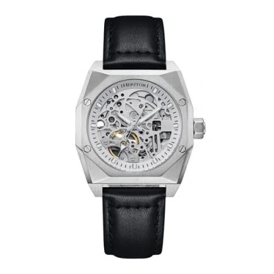 HERITOR AUTOMATIC HERITOR AUTOMATIC ELLIOTT LEATHER-BAND WATCH
