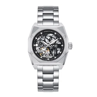 Heritor Automatic Elliott Stainless Steel-band Watch In Silver