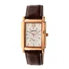 Heritor Automatic Frederick Leather-band Watch In Brown