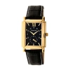 Heritor Automatic Frederick Leather-band Watch In Gold/black