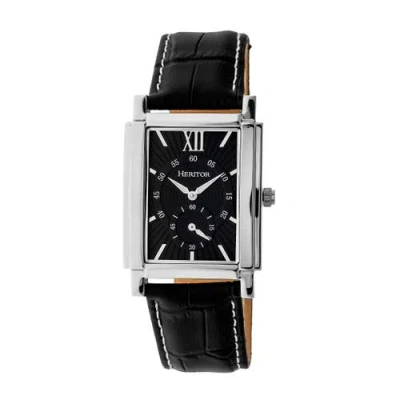 HERITOR AUTOMATIC HERITOR AUTOMATIC FREDERICK LEATHER-BAND WATCH