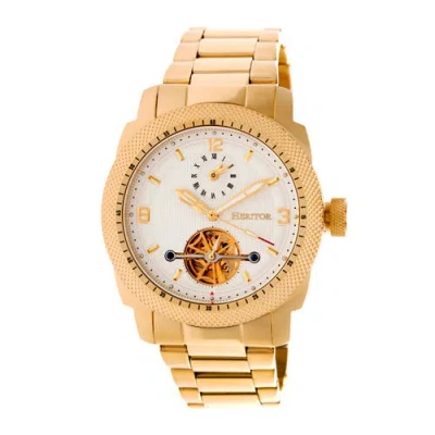 HERITOR AUTOMATIC HERITOR AUTOMATIC HELMSLEY SEMI-SKELETON BRACELET WATCH