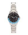 Heritor Automatic Calder Bracelet Watch W/date - Silver/black-blue