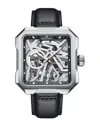 Heritor Automatic Campbell Leather-band Skeleton Watch