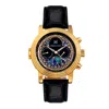 Heritor Automatic Legacy Leather-band Watch With Day & Date In Gold