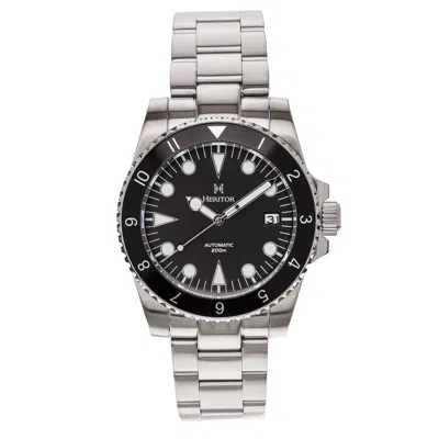 Heritor Automatic Men Luciano Stainless Steel Watch In Black