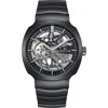 Heritor Automatic Magnus Stainless Steel-band Watch In Black