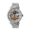 Heritor Automatic Aries Skeleton Dial Bracelet Watch In Silver
