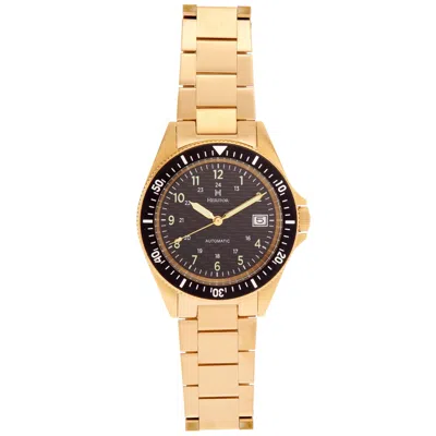 Heritor Automatic Men's Black / Gold Calder Bracelet Watch With Date - Black, Gold In Black/gold