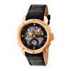 Heritor Automatic Conrad Skeleton Leather-band Watch In Multi