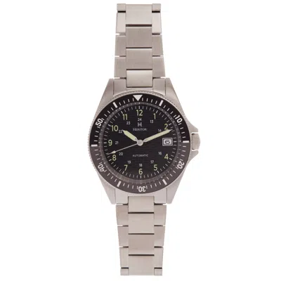 Heritor Automatic Men's Black / Silver Calder Bracelet Watch With Date - Black, Silver In Multi