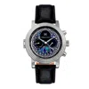 Heritor Automatic Men's Black / Silver Legacy Leather-band Watch With Day And Date - Black, Silver In Black/silver