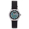 Heritor Automatic Men's Black / Silver Protégé Leather-band Watch With Date - Black, Silver In Black