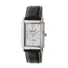 Heritor Automatic Men's Frederick Leather-band Watch With Seconds Sub-dial - Silver In Silver