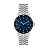 Heritor Automatic Men's Hurst Bracelet Watch With Date - Blue In Metallic