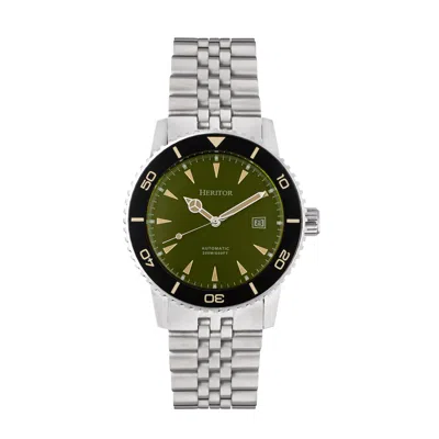 Heritor Automatic Men's Hurst Bracelet Watch With Date - Green