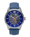 Heritor Automatic Jonas Leather-band Skeleton Watch