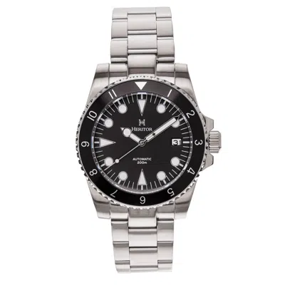 Heritor Automatic Men's Luciano Bracelet Watch With Date - Black