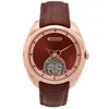Heritor Automatic Men's Roman Watch In Rose Gold