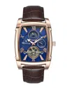 Heritor Automatic Valentin Mens Automatic Watch With Date In Brown