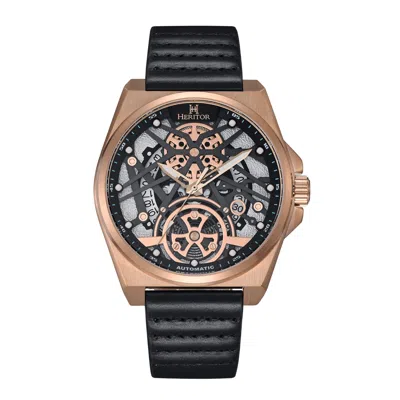 Heritor Automatic Romero Leather-band Watch In Multi