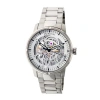 Heritor Automatic Men's Ryder Skeleton Bracelet Watch - Silver In Silver/white