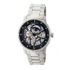 Heritor Automatic Ryder Skeleton Dial Bracelet Watch In Silver/black